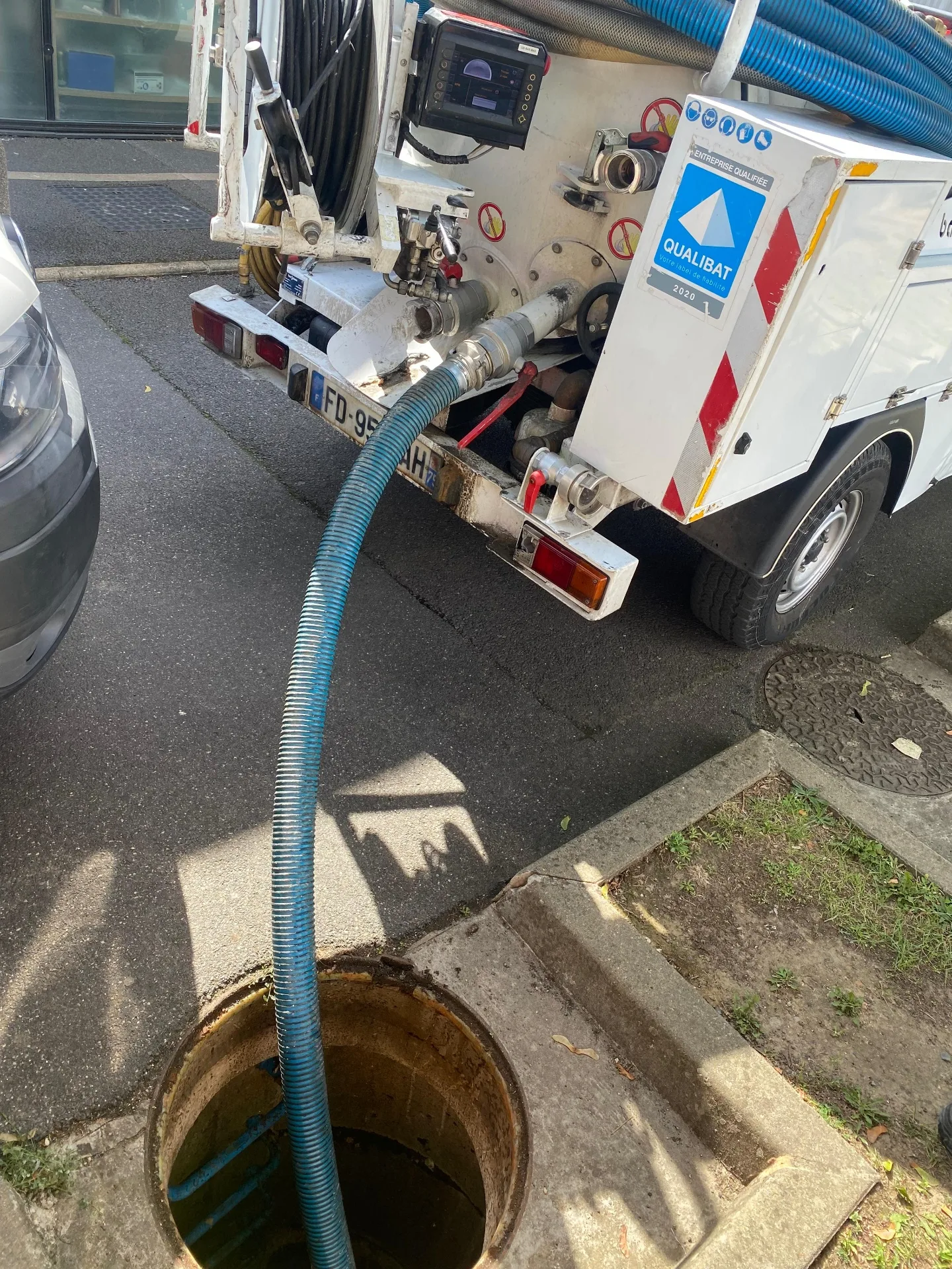 Camion hydrocureur OIB intervention urgence